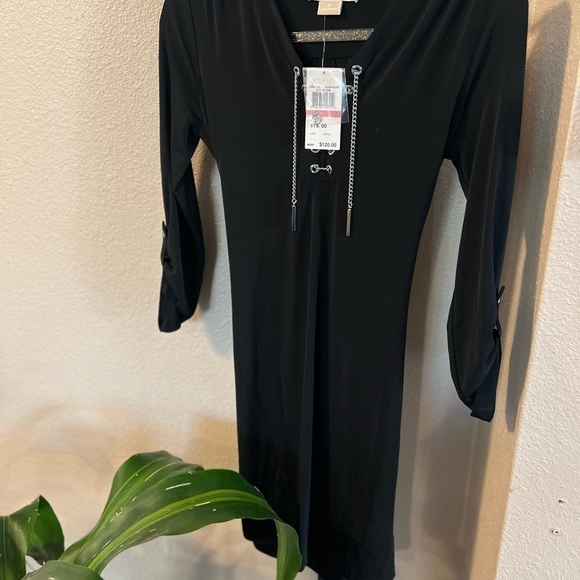 MICHAEL KORS Black Long Sleeve Pull-over Dress - Picture 1 of 6